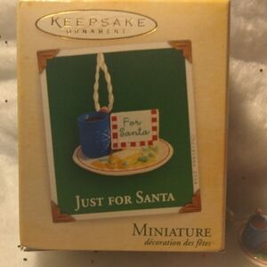 Hallmark Keepsake Miniature Just for Santa Ornament 2004 (SKU 011)